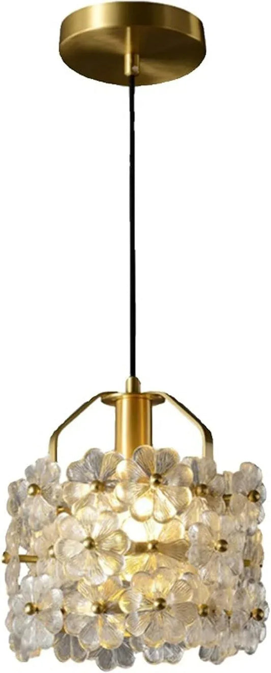 Audara-8-inch Crystal Chandeliers Can Be Installed in Various Spaces Such As Bedrooms, Hotels, and Kitchen Islands. Small Chandelier for Living Room in Minimalist European Style.