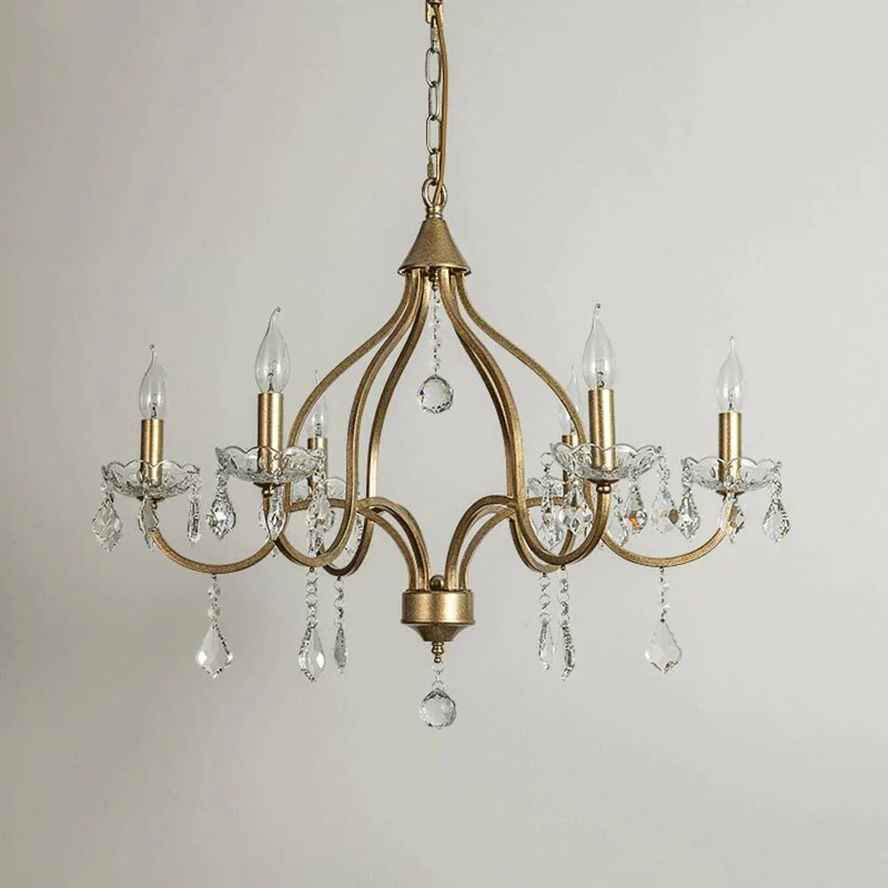 Audara-30-inch Crystal Chandeliers European Modern-Style Chandeliers for Living Rooms, Bedrooms, Studies, Hotels, Kitchen Islands, and Various Commercial Spaces Semi-Flush Mount Chandelier