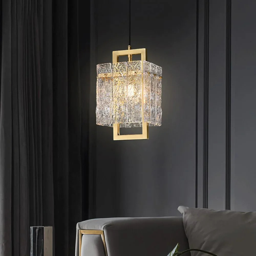 Audara-Crystal Pendant Light, 6-inch, Bohemian Style, Creative Decorative Lamp Suitable for Bedrooms, Hotels, Studies, Living Rooms, Kitchens, Islands, and Entryways