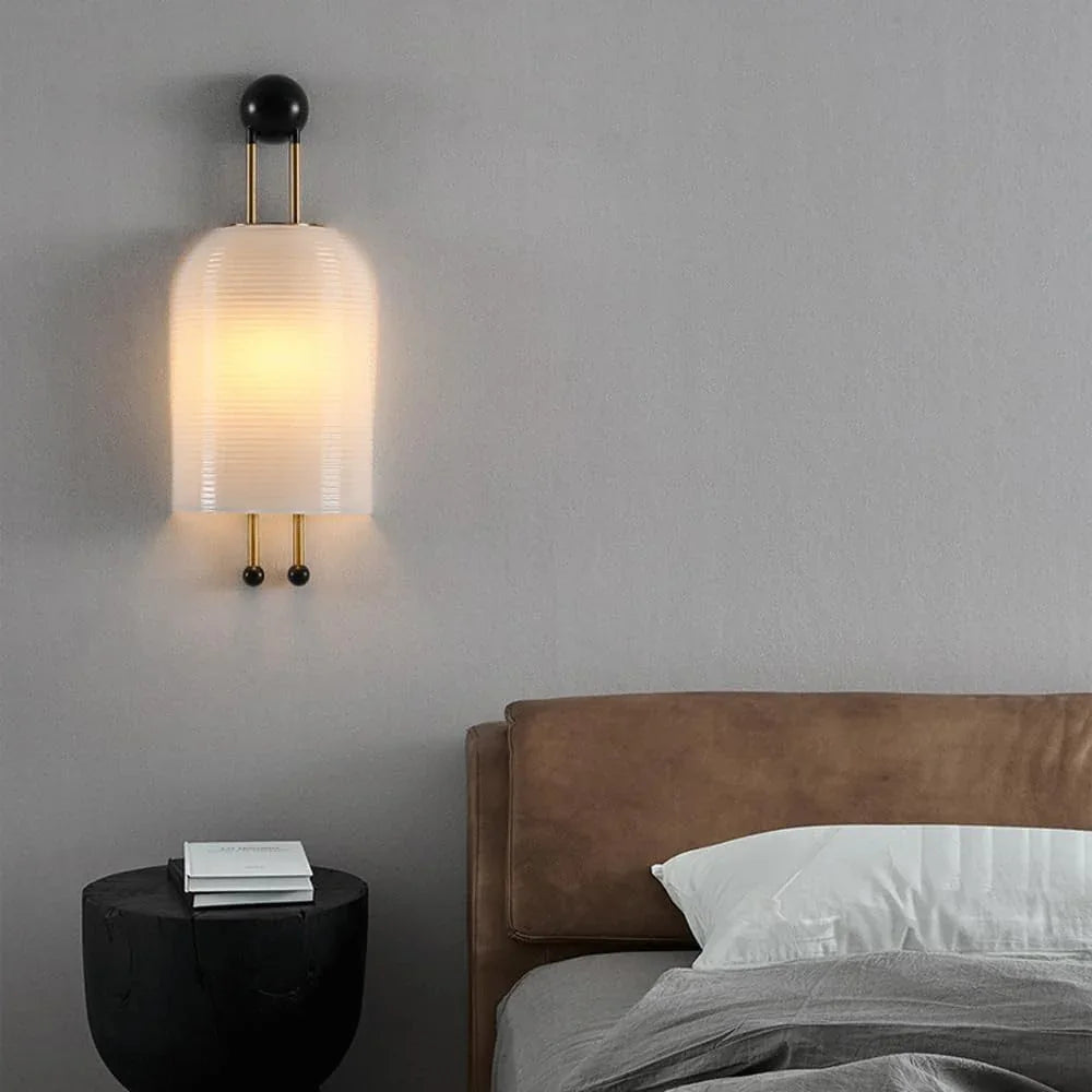 Audara-Postmodern Simple Living Room Wall Lamp Scandinavian Designer Art Wall Lights Creative Personality Glass Sconces Aisle Corridor Foyer Mounted Lighting Fixture
