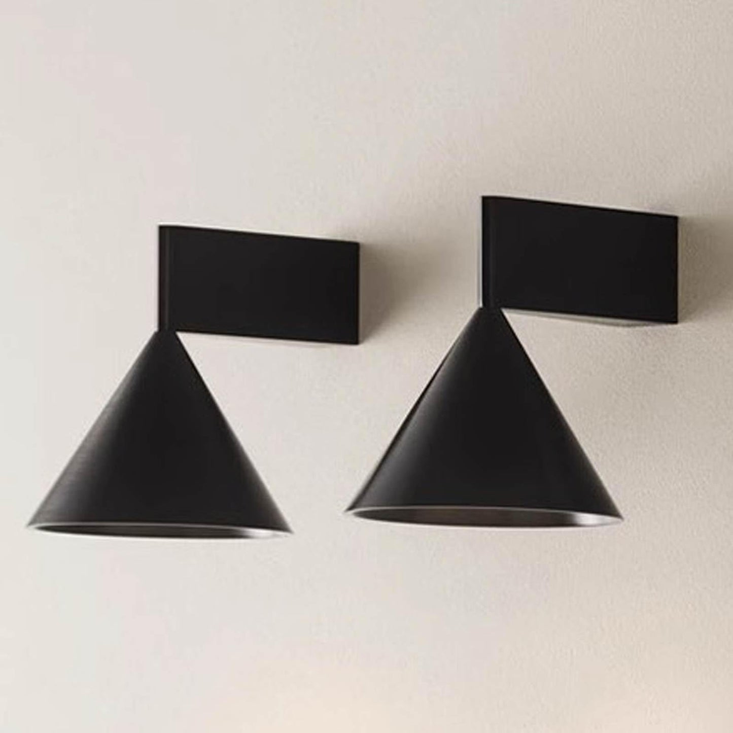 Audara-Sconces Wall Decor Set of 2 Minimalist Bedroom Headboard LED Wall Light Living Room Feature Wall & Hallway Wall Lamp Conical Unique Artistic Wall Light Fixture