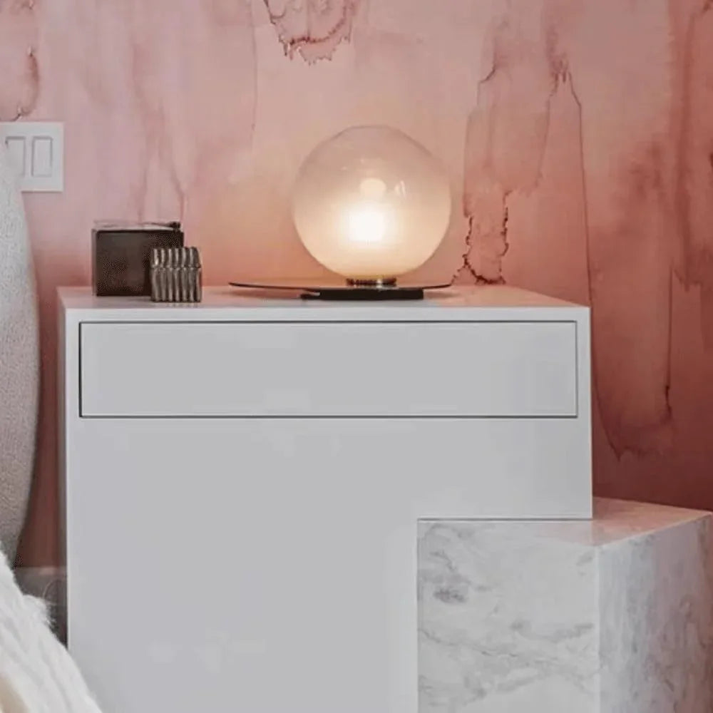 Audara-Nordic High-end Model House Window Showroom Desk Light Simple Creative Glass Desk Lamp Bedroom Bedside Office Table Lamp Villa Club Hotel Front Desk Club Farmhouse Lighting Fixture