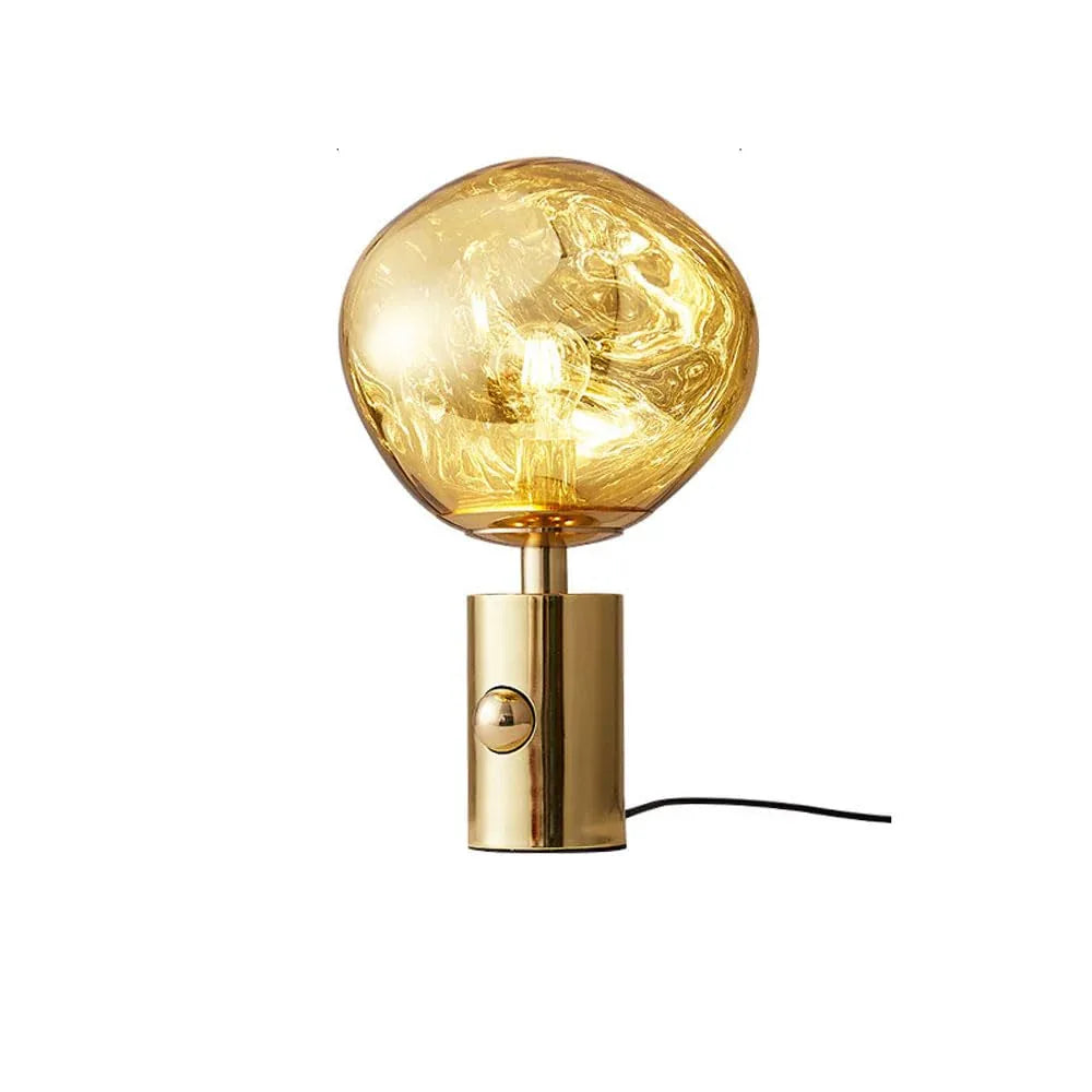 Audara-Creative Warm Living Room Bedroom Desk Light French Romantic Sphere Acrylic Desk Lamp Restaurant Coffee Shop Bar Table Lamp Office Apartment Dormitory Mall Decoration Lighting Fixture Gold