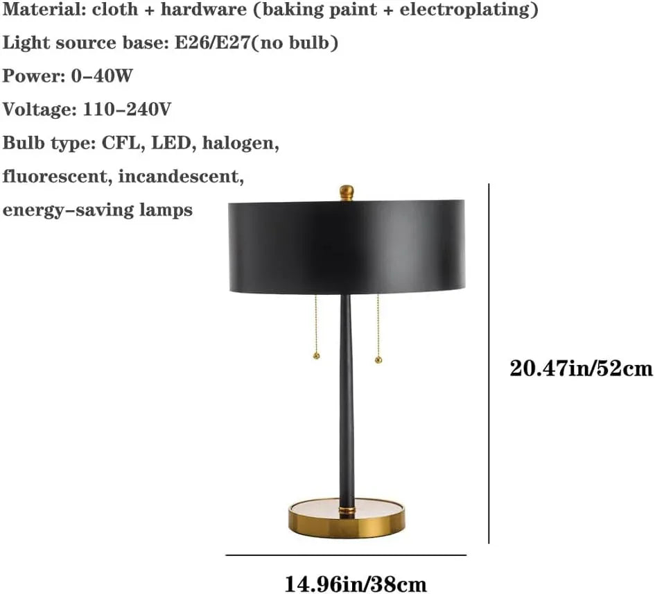 Audara-Personalized Creative Drawstring Switch Bedroom Bedside Desk Light Modern Simple Fabric Desk Lamp Living Room Study Office Table Lamp Apartment Hotel Front Desk B&B Farmhouse Lighting Fixture