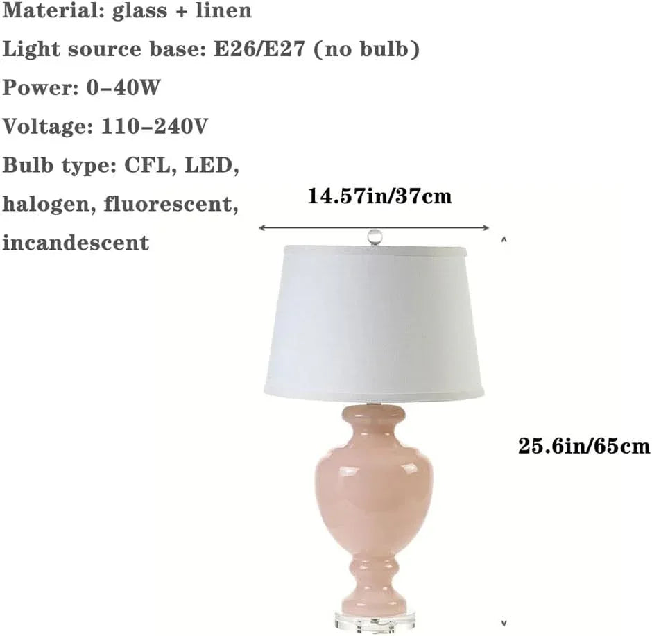 Audara-Modern Personalized Study Office Living Room Desk Light Warm Romantic Fabric Glass Desk Lamp Bedroom Bedside Mall Table Lamp Villa B&B Restaurant Coffee Shop Lighting Fixture