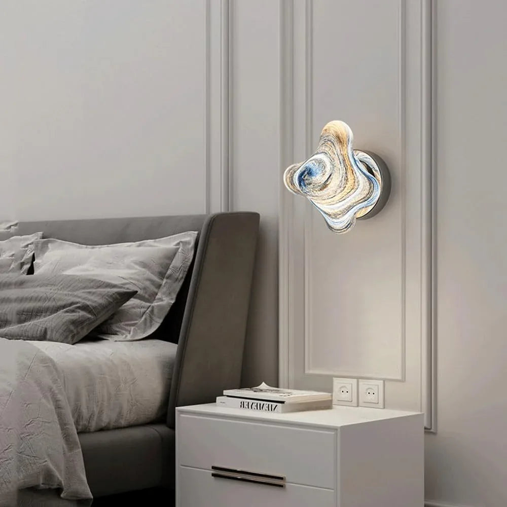 Audara-Superior Sense Bed Head Wall Lamp Simple Entryway Aisle Decorative Wall Lights Designer Starfish Glass Sconces Scandinavian Creative Art Mounted Lighting Fixture