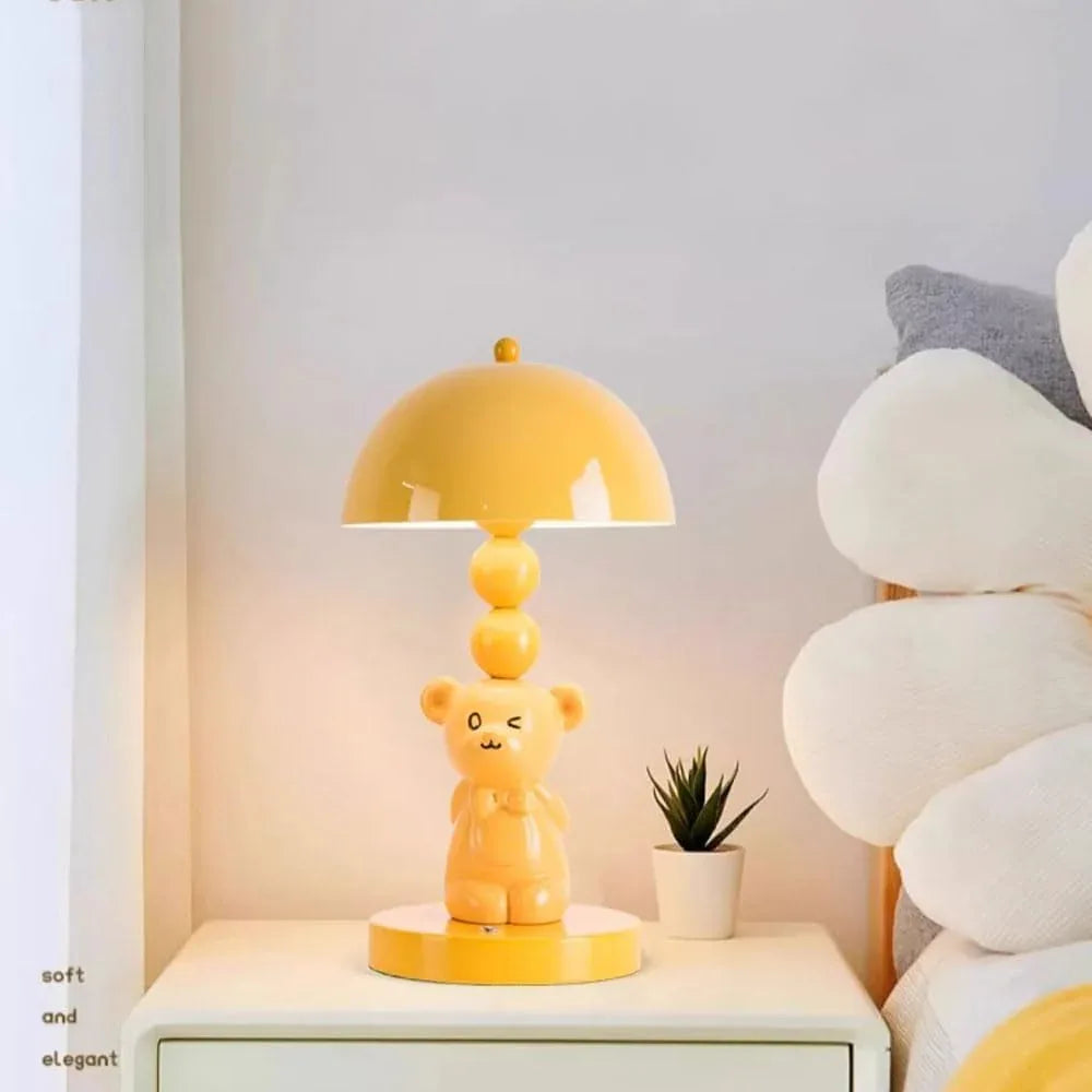 Audara-Creative Ambience Bedroom Bedside Desk Light Warm Cute Metal Resin Desk Lamp Living Room Office Apartment Table Lamp Villa Mall Front Desk Amusement Park School Lighting Fixture