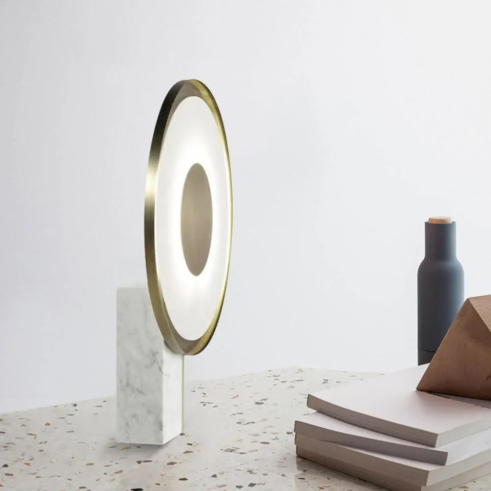 Audara-American Simple Acrylic Marble Desk Light Scandinavian Creative Sample Room Bedroom Bedside Desk Lamp Villa Farmhouse B&B Hotel Front Desk Lighting Fixture Cafe Restaurant Table Lamp