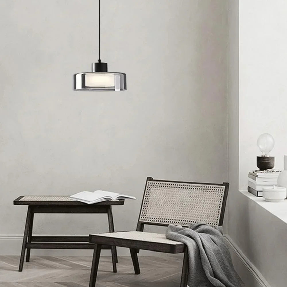 Audara-Italian Minimalist Bedside Pendant Lightled Handmade Creative Copper Bedroom Dressing Room Lighting Fixturese Tri-color Variable Light Glass Bar Chandeliers Scandinavian Hotel Living Room HangingLamp