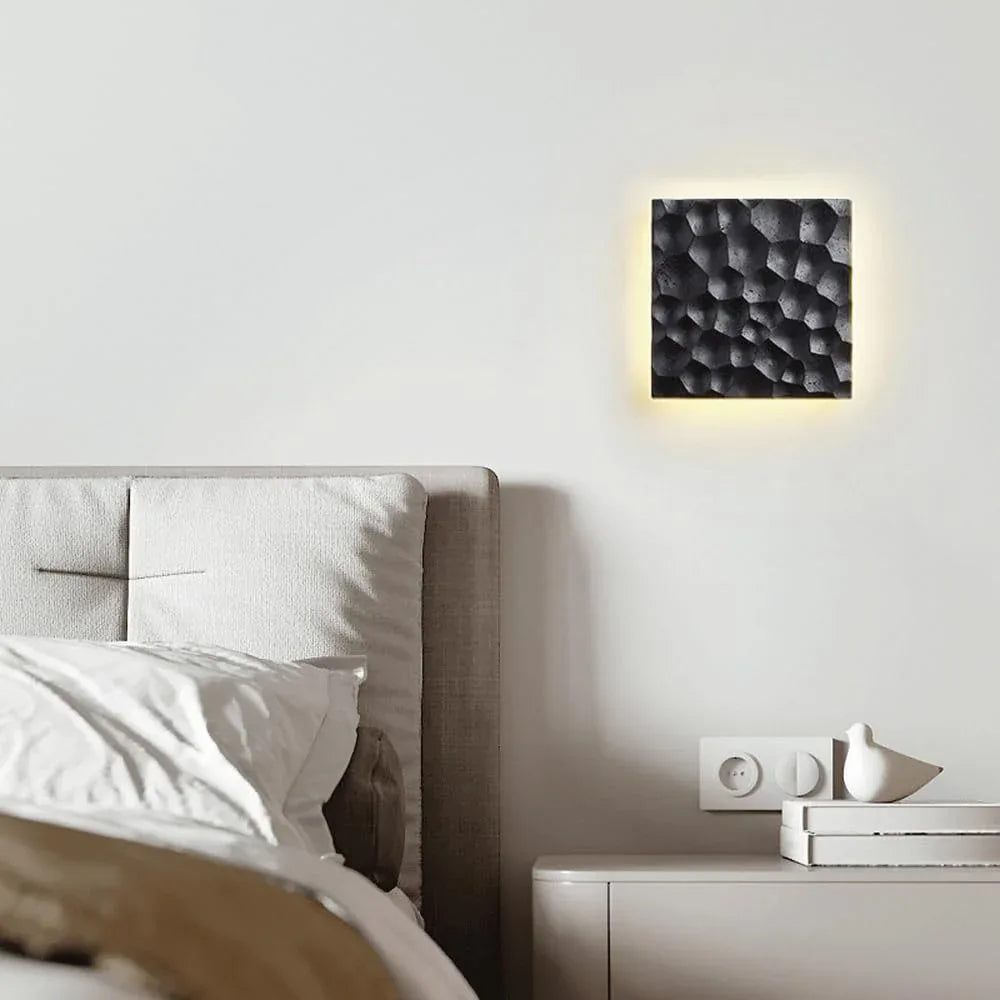 Audara-Italian Minimalist Wall Lamp Postmodern Black Hole Stone Creative Wall Lights Designer Living Room Back Wall Sconces Jane Bedroom Bedside Decorative Mounted Lighting Fixture