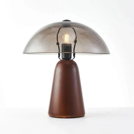 Audara-Postmodern Luxury Light Study Office Restaurant Decorative Desk Light Cozy Simple Solid Wood Glass Desk Lamp Apartment Living Room Bedroom Table Lamp Farmhouse Coffee Shop Club Lighting Fixture
