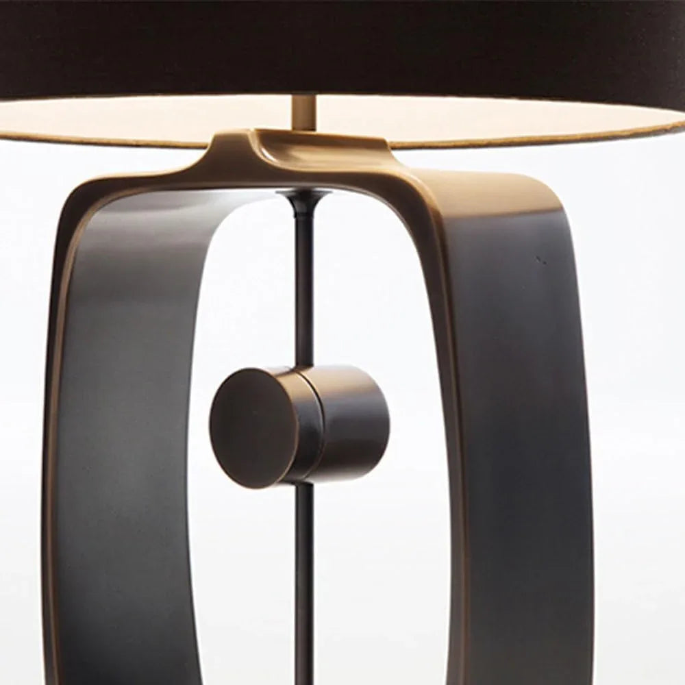 Audara-Scandinavian Simple Living Room Bedroom Desk Light Fashion Luxury Black Metal Desk Lamp Sample Room Showroom Kitchen Table Lamp Villa Mall Hotel Front Desk Coffee Shop Lighting Fixture