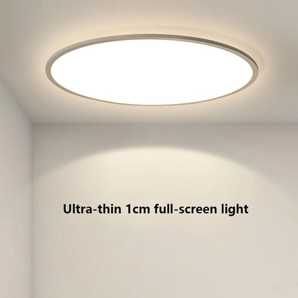 Audara-Minimalist Ultra-thin Round Ceiling Lampled High-grade Room Study Bedroom Eye Protection Ceiling Light Living Room Dining Room Balcony Variable Light Ceiling Fixtures LED Embedded Ceiling Lighting