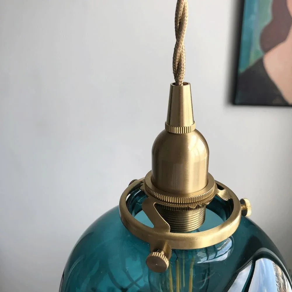 Audara-5-inch Spherical Glass Pendant Lights for Bedrooms, Featuring A Modern, Minimalist Luxury Style. Suitable for Various Spaces Including Hotels, Kitchen Islands, Entryways, and Cafes.