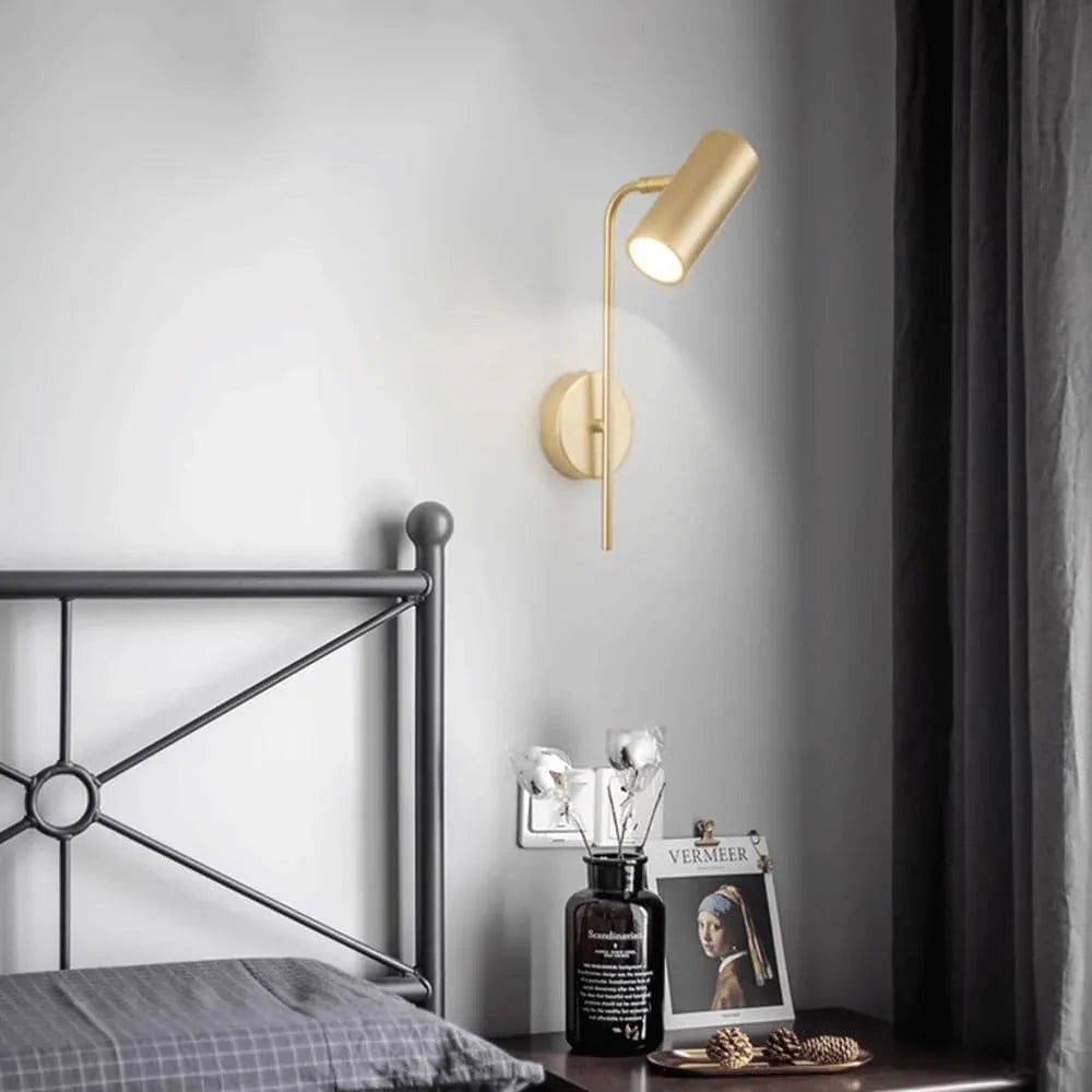 Audara-Rotatable Bedroom Bedside Wall Lamp Scandinavian Living Room Wall Lights Light Luxury Creative Staircase Sconces Aisle Corridor Metal Mounted Lighting Fixture