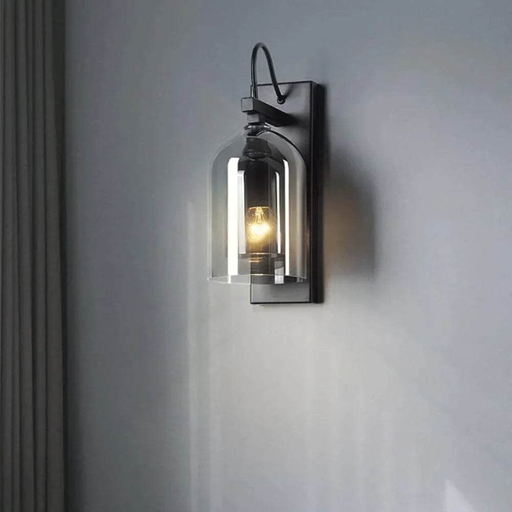 Audara-Scandinavian Bedroom Bedside Wall Lamp Creative B&B Hotel Wall Lights Designer Living Room Background Wall Sconces Light Luxury Simple Glass Mounted Lighting Fixture