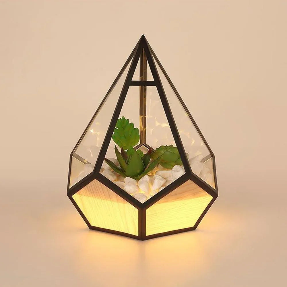 Audara-Creative Warm Living Room Bedroom Desk Light Modern Simple Plant Pebble Metal Desk Lamp Office Dormitory Apartment Table Lamp Restaurant Coffee Shop Decoration Lighting Fixture