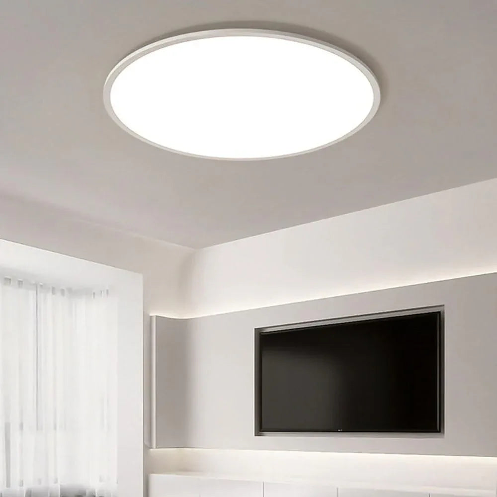 Audara-Minimalist Ultra-thin Round Ceiling Lampled High-grade Room Study Bedroom Eye Protection Ceiling Light Living Room Dining Room Balcony Variable Light Ceiling Fixtures LED Embedded Ceiling Lighting