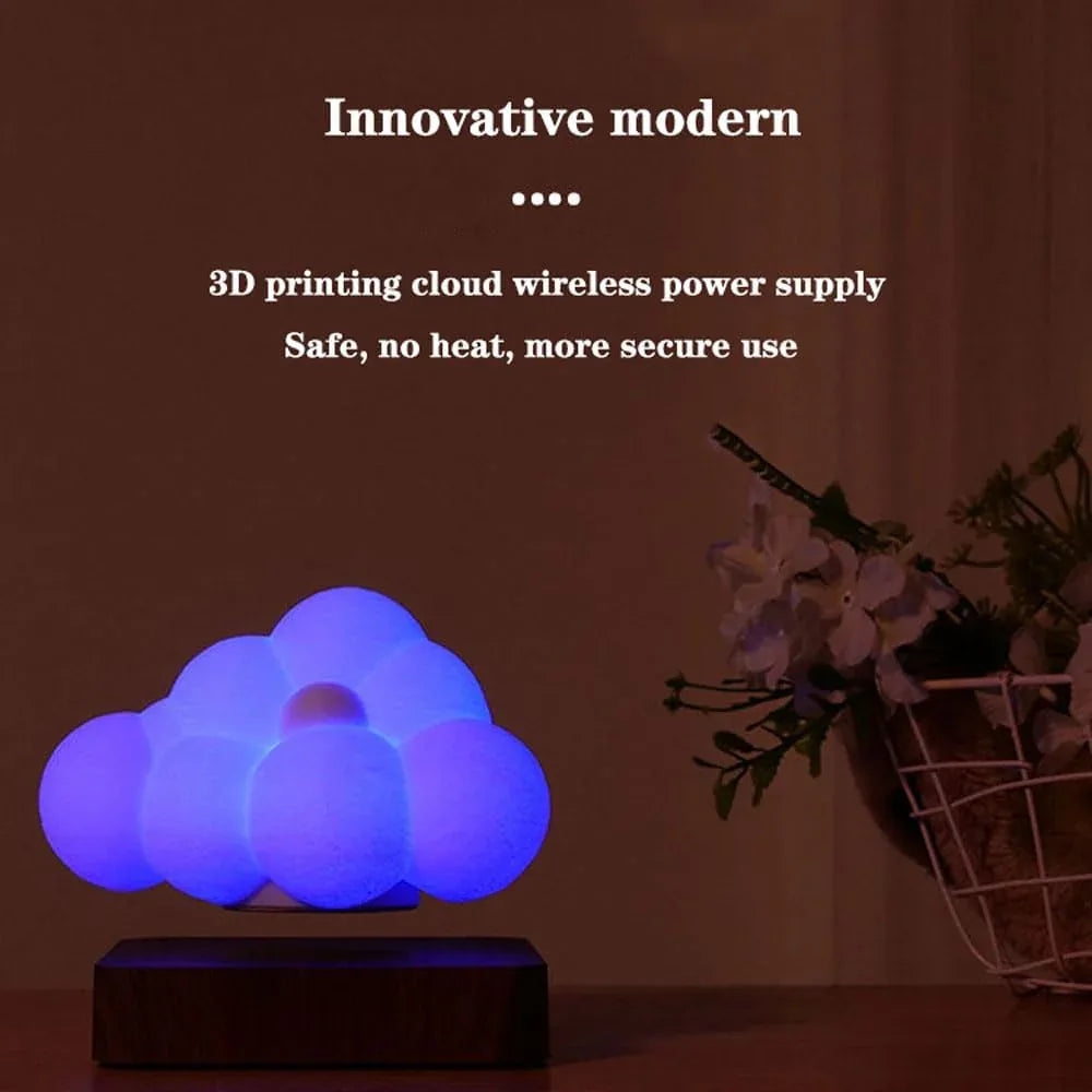Audara-Creative Warm Hovering Clouds Shape Bedroom Desk Light Romantic French Boys Girls Room Kids Room Desk Lamp Living Room Bedroom Bed Decoration Table Lamp Office Front Desk Coffee Shop Lighting Fixture