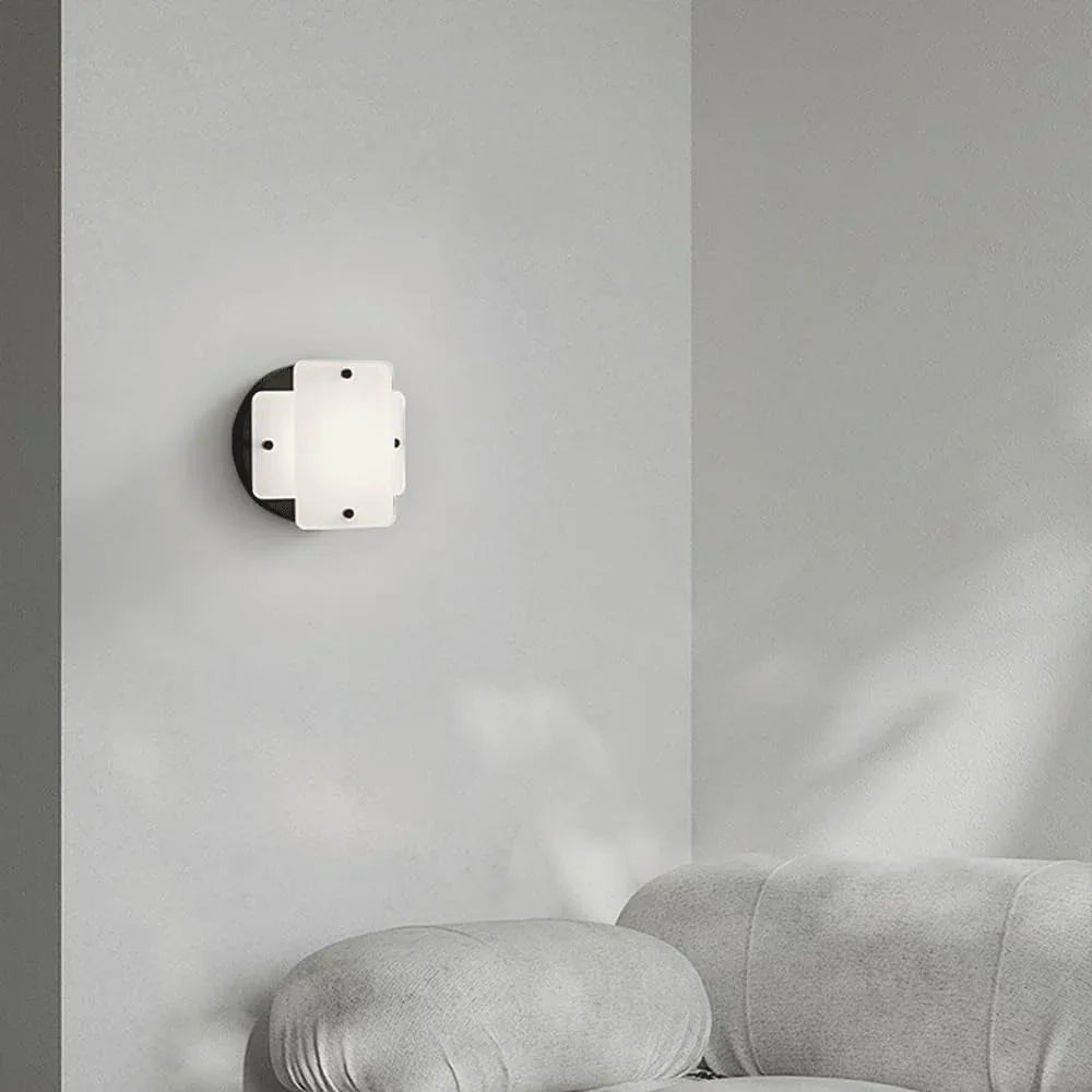 Audara-Eye-Care Italian Simple Wall Lamp Bedroom Bedside Wall Background Wall Lights Living Room Acrylic Metal Sconces Staircase Aisle LED Mounted Lighting Fixture