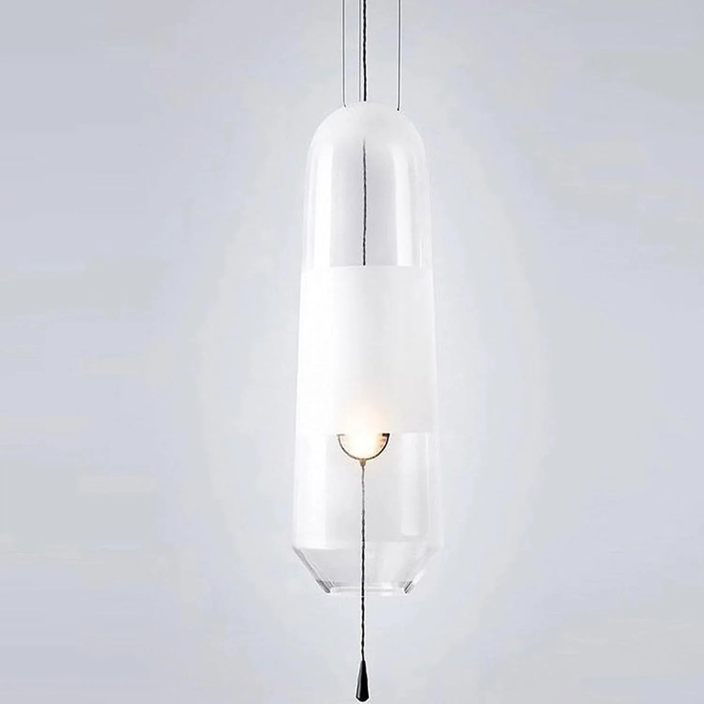 Audara-5-inch Minimalist French-Style Crystal Pendant Light, Suitable for Multiple Scenarios Including Bedroom, Bedside, Hotel, Entryway, and Kitchen Island. Modern Bohemian Style.
