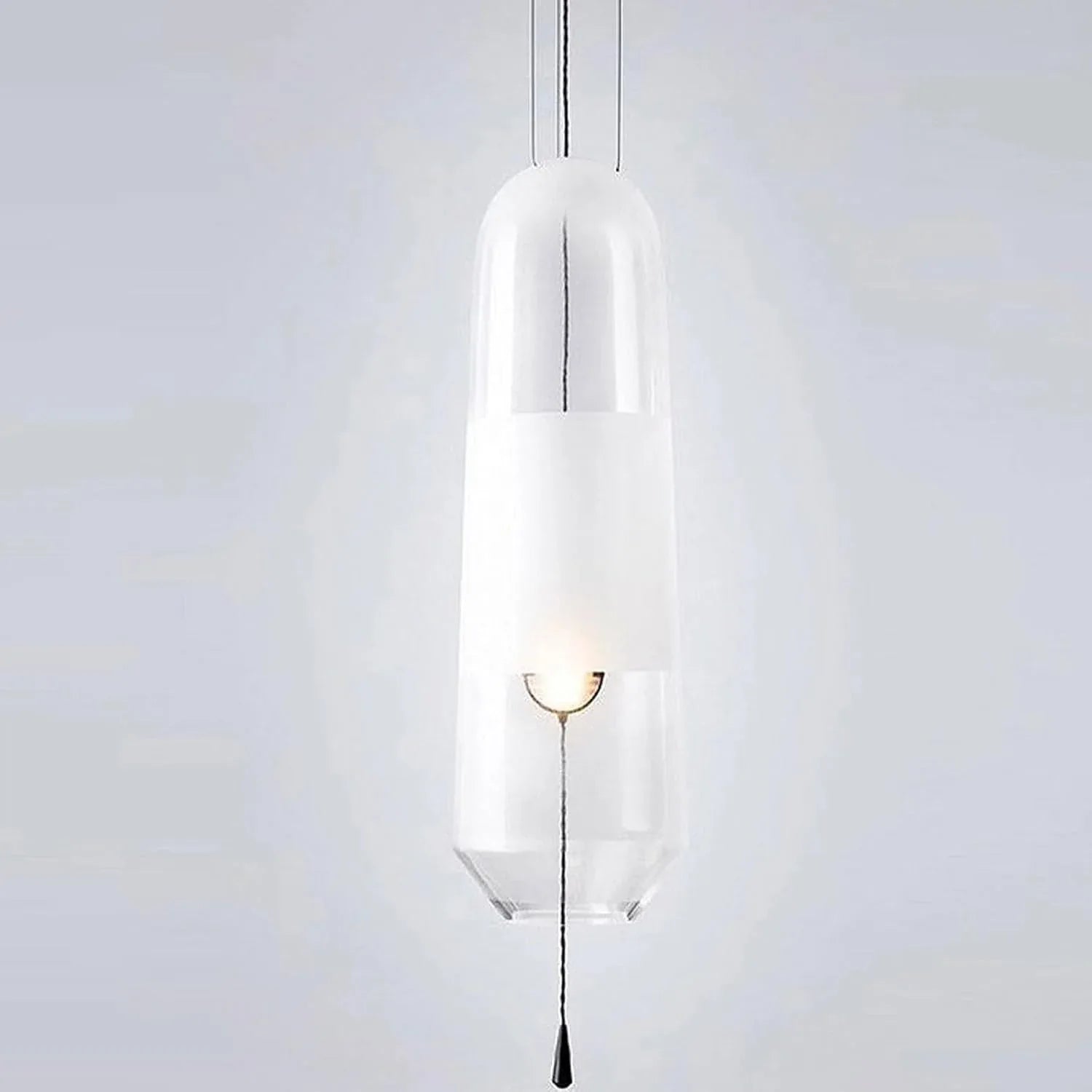 Audara-5-inch Minimalist French-Style Crystal Pendant Light, Suitable for Multiple Scenarios Including Bedroom, Bedside, Hotel, Entryway, and Kitchen Island. Modern Bohemian Style.