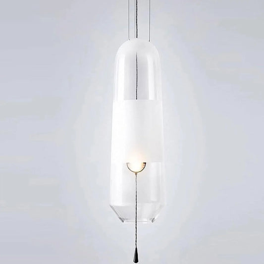 Audara-5-inch Minimalist French-Style Crystal Pendant Light, Suitable for Multiple Scenarios Including Bedroom, Bedside, Hotel, Entryway, and Kitchen Island. Modern Bohemian Style.
