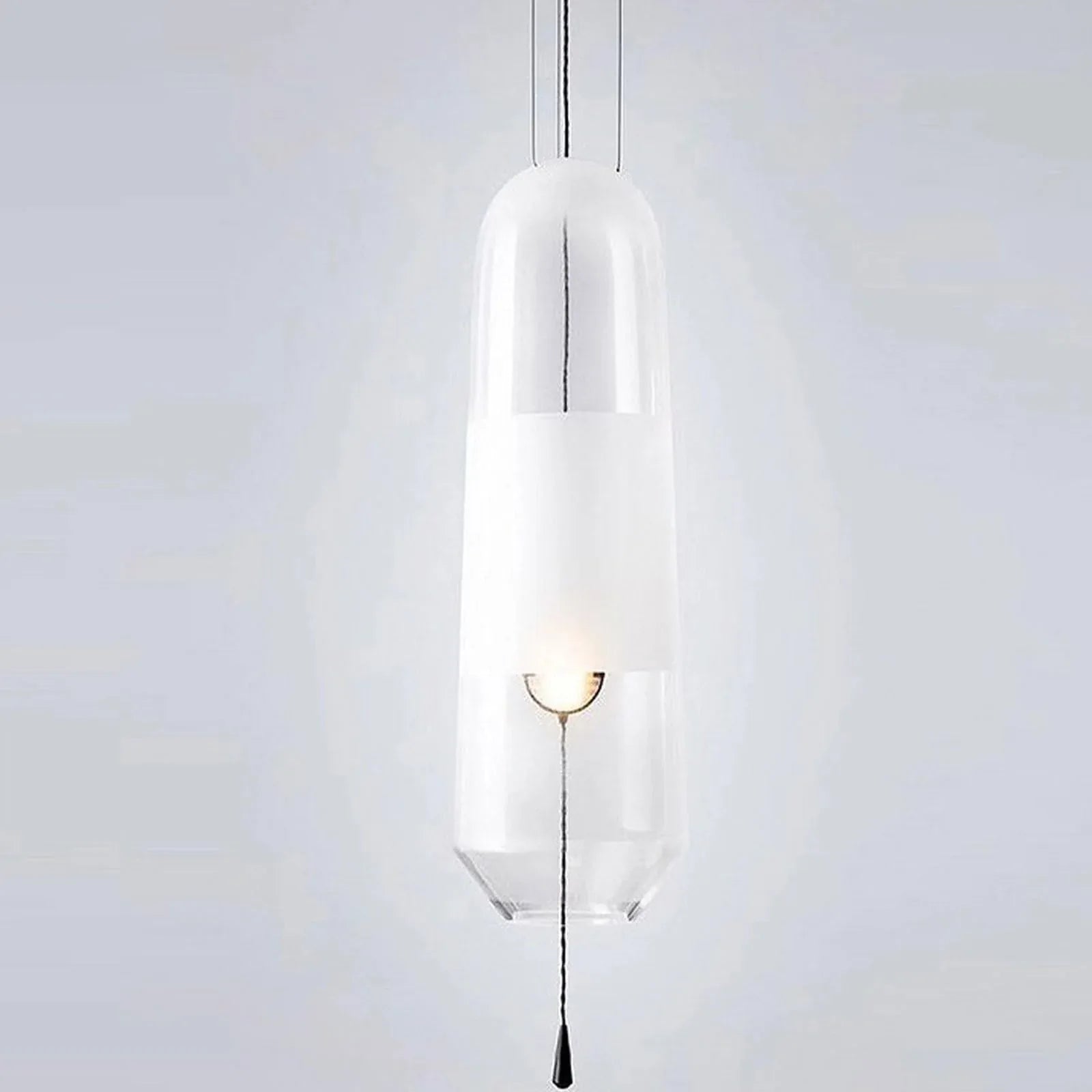 Audara-5-inch Minimalist French-Style Crystal Pendant Light, Suitable for Multiple Scenarios Including Bedroom, Bedside, Hotel, Entryway, and Kitchen Island. Modern Bohemian Style. B