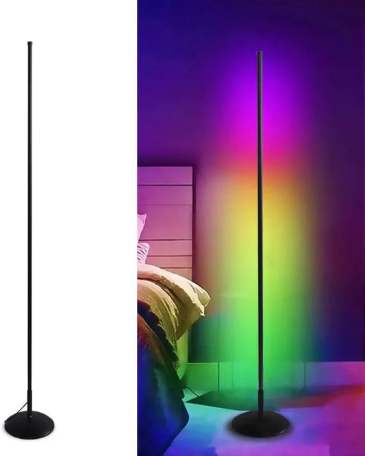 Audara-Remote Control Timer Multicolor Colorful RGB LED Floor Lamp Creative Atmosphere Decoration Standing Lamp Cool Bedroom Computer Room Office Torchiere Club Restaurant Lighting Fixture