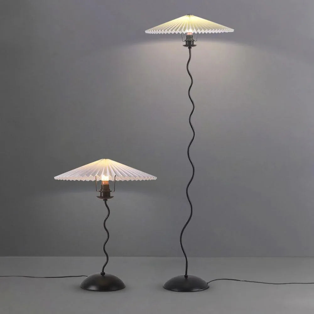 Audara-Simple Designer Study Office Desk Light Warm Hardware Pleat Desk Lamp Hotel Reception Villa Florist Cafe Library Lighting Fixture Dormitory Apartment Bedroom Bedside Table Lamp
