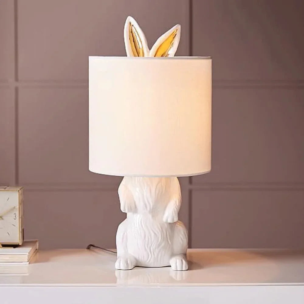 Audara-Cute Bedroom Bedside Desk Light Simple Art Resin Fabric Desk Lamp Living Room Study Room Pantry Table Lamp Restaurant Coffee Shop Club B&B Decoration Lighting Fixture