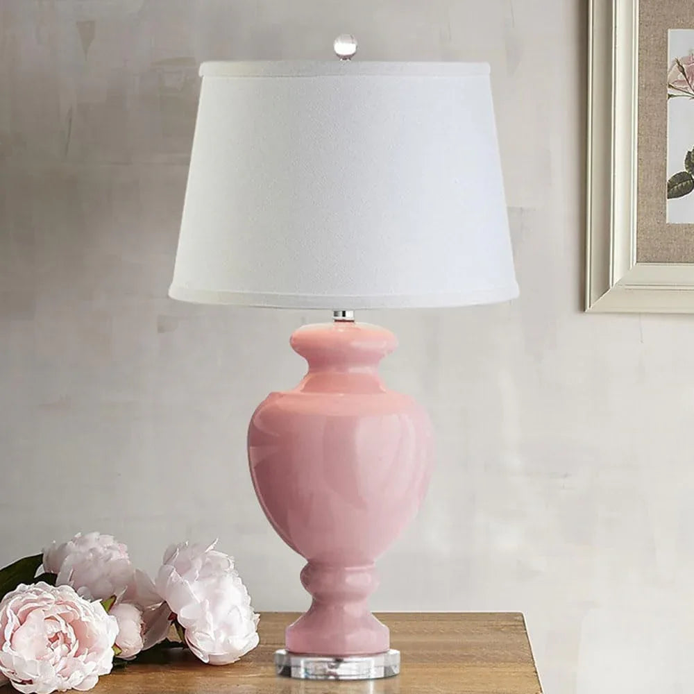 Audara-Modern Personalized Study Office Living Room Desk Light Warm Romantic Fabric Glass Desk Lamp Bedroom Bedside Mall Table Lamp Villa B&B Restaurant Coffee Shop Lighting Fixture