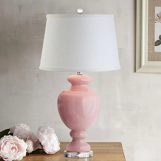Audara-Modern Personalized Study Office Living Room Desk Light Warm Romantic Fabric Glass Desk Lamp Bedroom Bedside Mall Table Lamp Villa B&B Restaurant Coffee Shop Lighting Fixture