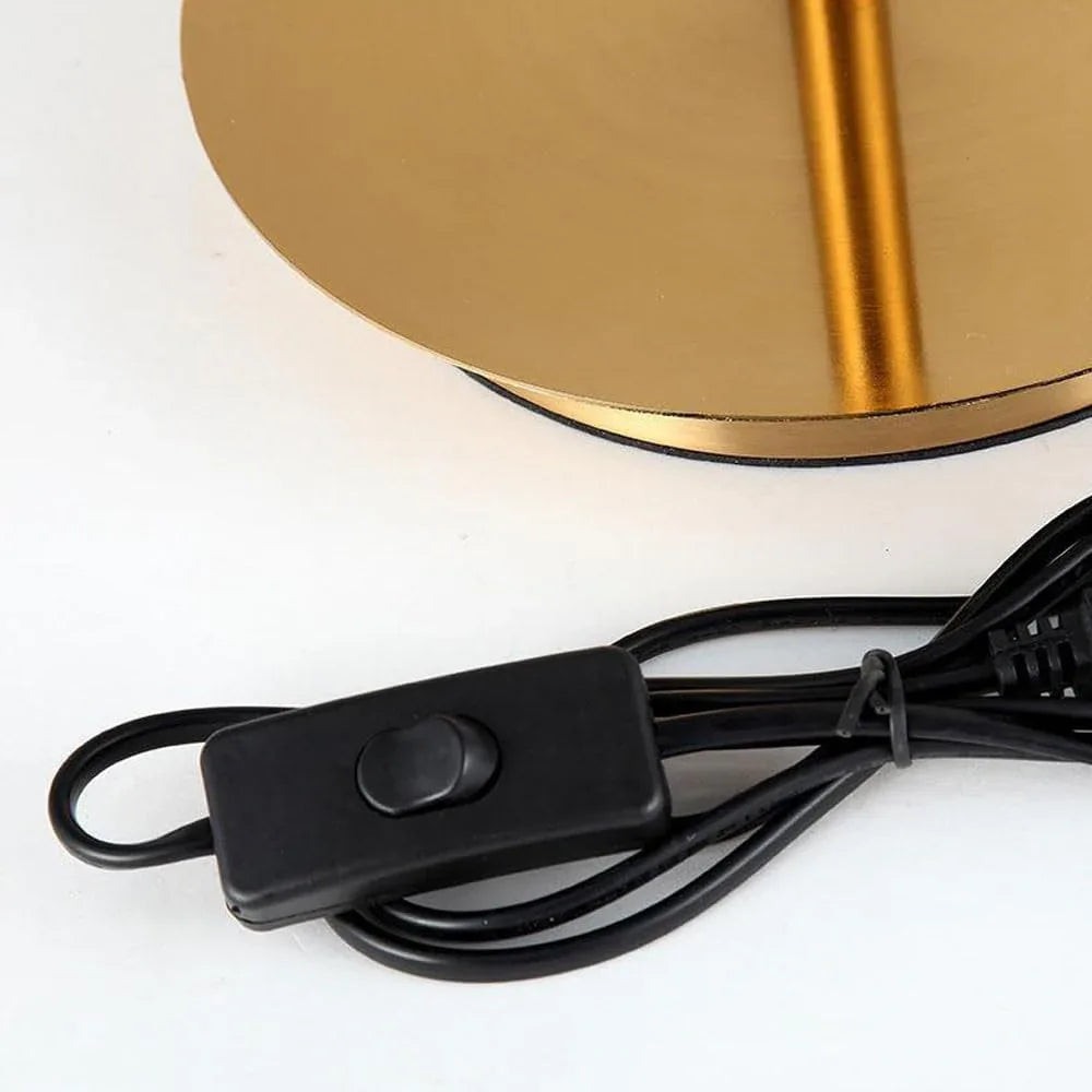 Audara-Scandinavian Simple Study Office Tea House Desk Light Creative Personality Metal Glass Desk Lamp Hotel Farmhouse Club Mall Front Desk Decoration Lighting Fixture Living Room Bedroom Table Lamp