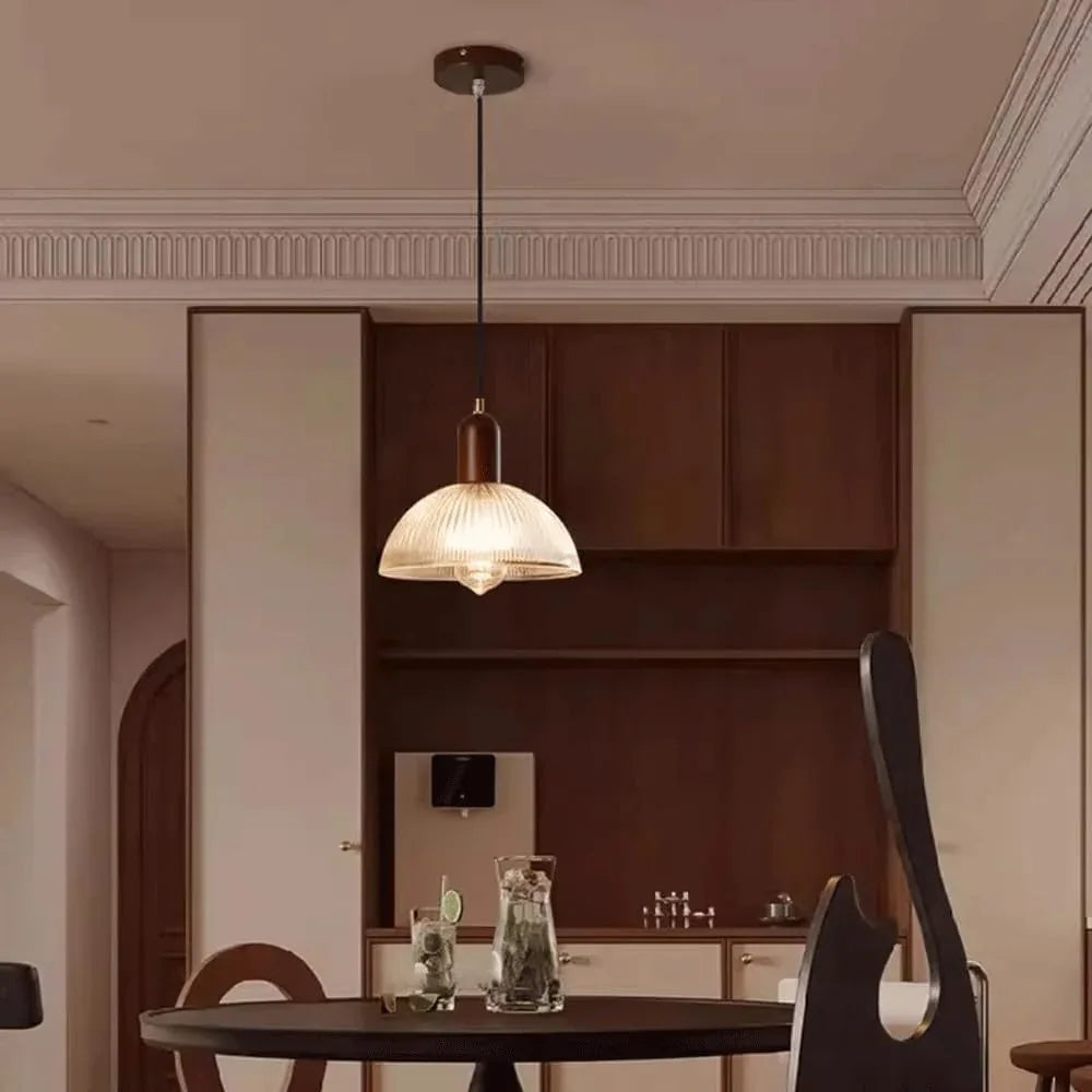 Audara-8-inch Glass Pendant Lights are Decorative Pendant Lights Suitable for Tea Restaurants, Hallways, Balconies, Living Rooms, Hotel Entrances, and Cafes.