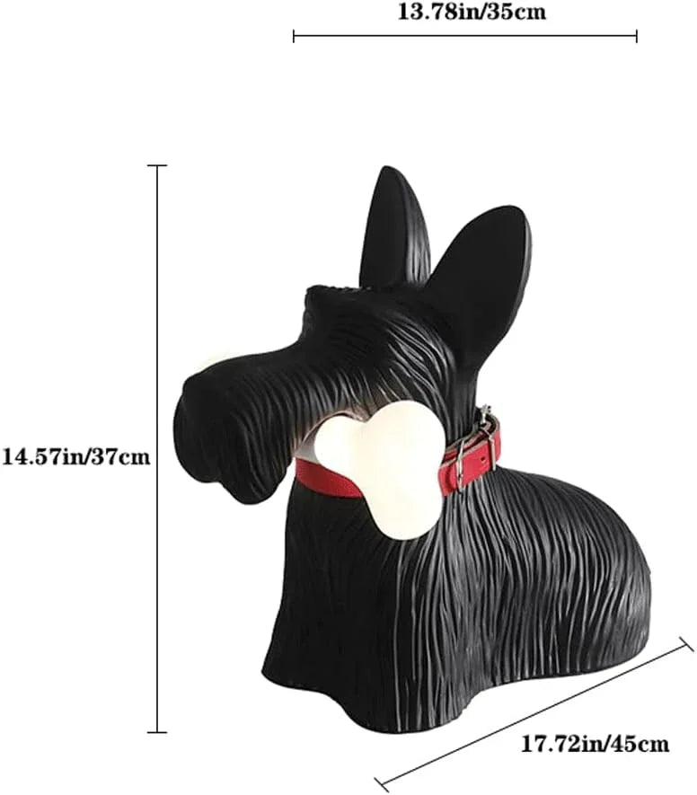 Audara-Italian Warm Bedside Desk Light Scandinavia Creative Puppy Resin Desk Lamp Living Room Counter Sofa Beside Study Room Table Lamp Office Showroom Club Decoration Lighting Fixture