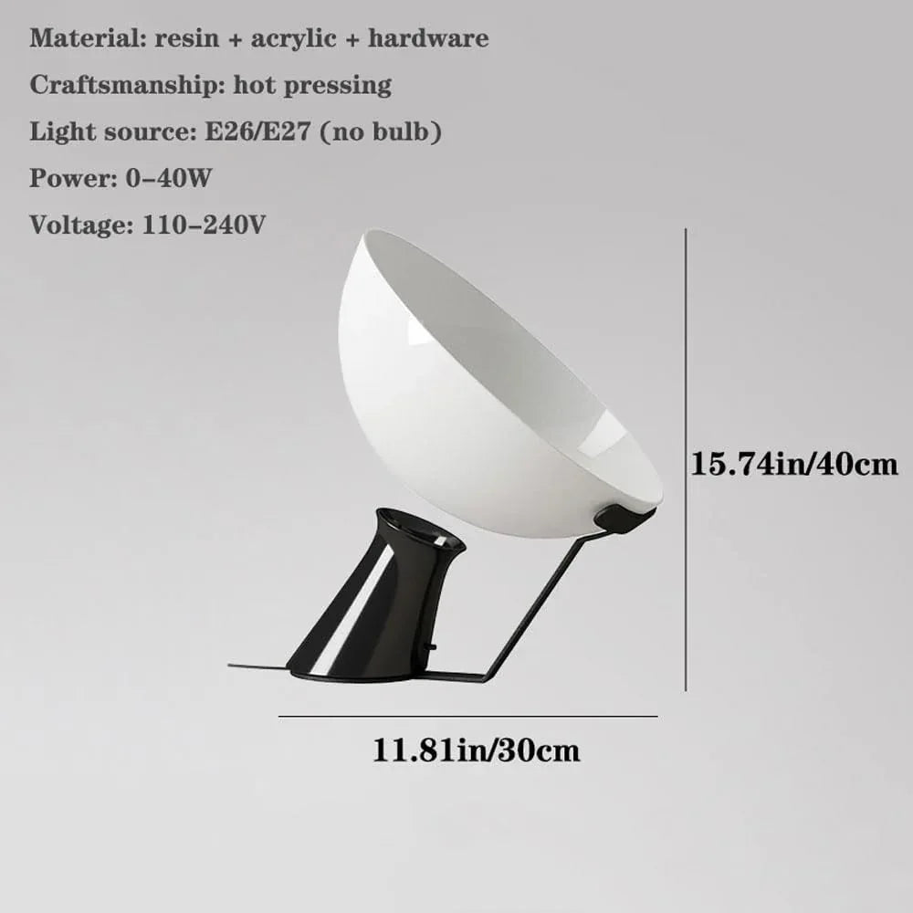 Audara-Postmodern Personalized Bedroom Bedside Desk Light Fashion Office Study Room Reading Desk Lamp Creative Acrylic Resin Table Lamp Cafe Hotel Front Desk Decoration Lighting Fixture