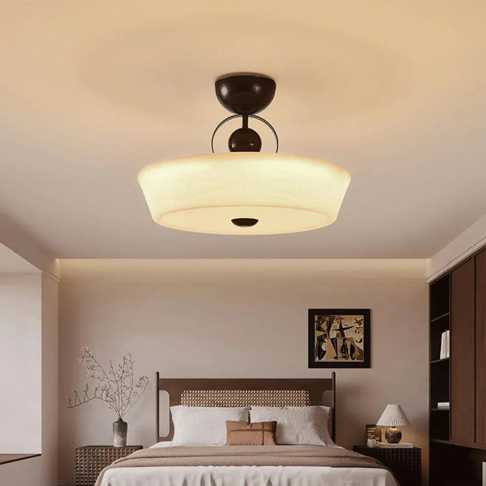 Audara-Simple Bedroom Living Room Pendant Lightled Cozy Cream Breeze 19.68in Study Lighting Fixturese Three Colors Changing Lights Dining Room Living Room Chandeliers Hotel Cafe And Kids Room HangingLamp