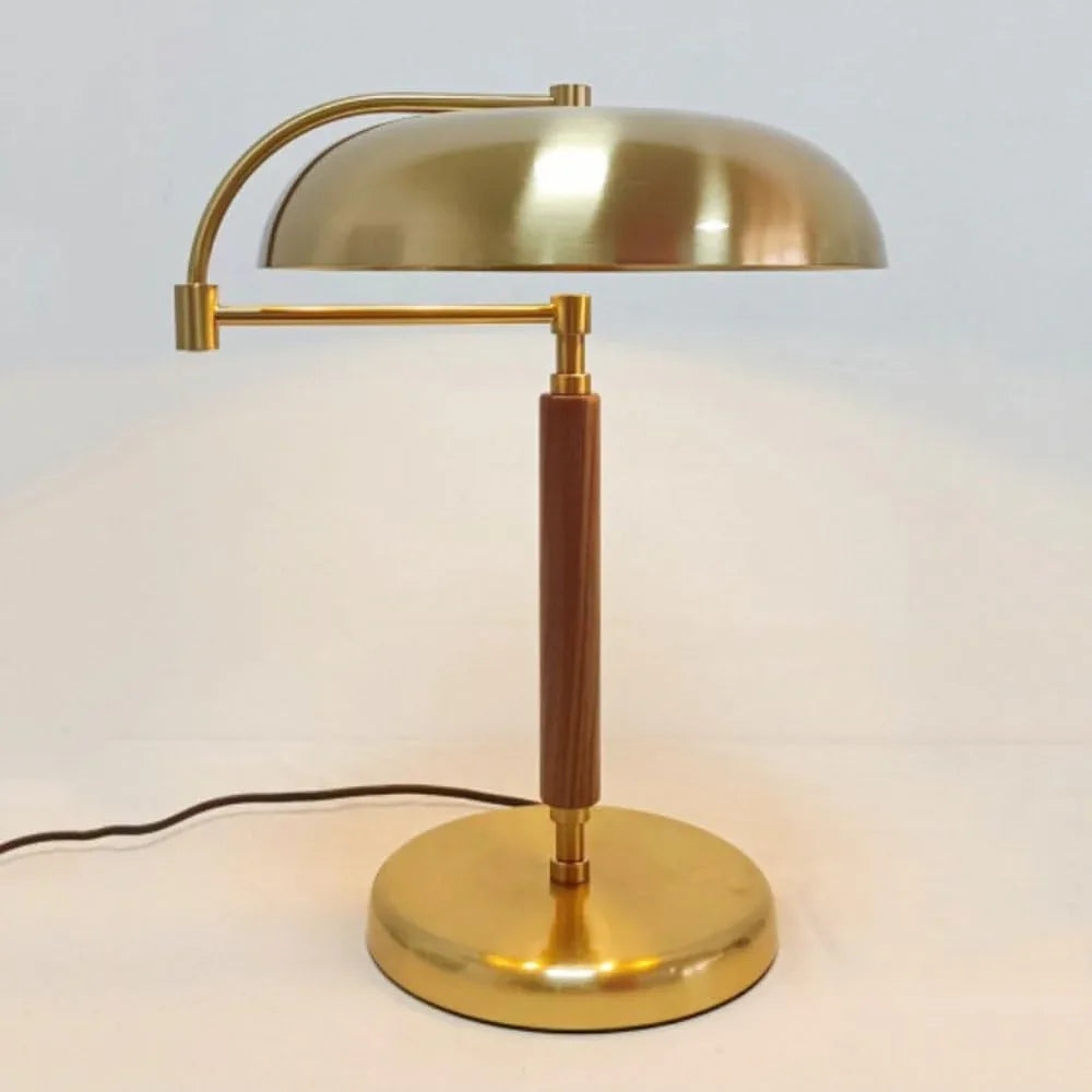 Audara-Simple Modern Sample Room Backdrop Exhibition Desk Light Scandinavian Fashion Metal Solid Wood Desk Lamp Living Room Office Study Room Table Lamp Hotel Front Desk Coffee Shop Villa Lighting Fixture