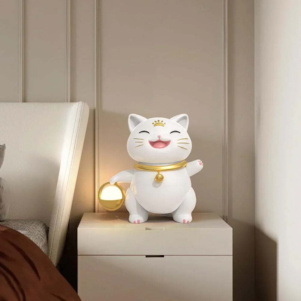 Audara-Modern Simple Entryway Wall Cabinet Bedroom Desk Light Cute Cartoon Metal Resin Desk Lamp Living Room Sofa Bedside Table Lamp Club Library Study Office Lighting Fixture