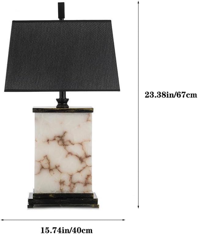 Audara-Creative Simple Bed Head Desk Light Retro Elegant Old Made Marble Desk Lamp Tea House Study Office Table Lamp Farmhouse Rural Villa Showroom Model House Lighting Fixture