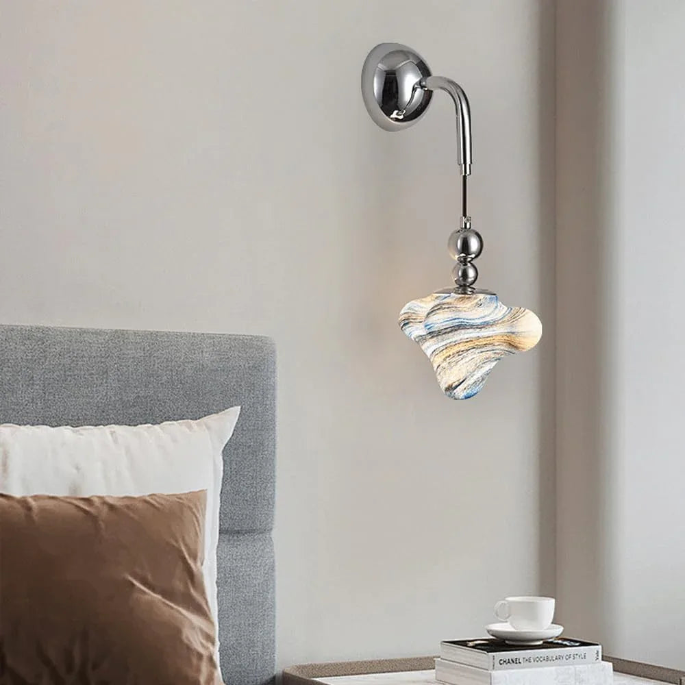 Audara-Superior Sense Bed Head Wall Lamp Simple Entryway Aisle Decorative Wall Lights Designer Starfish Glass Sconces Scandinavian Creative Art Mounted Lighting Fixture