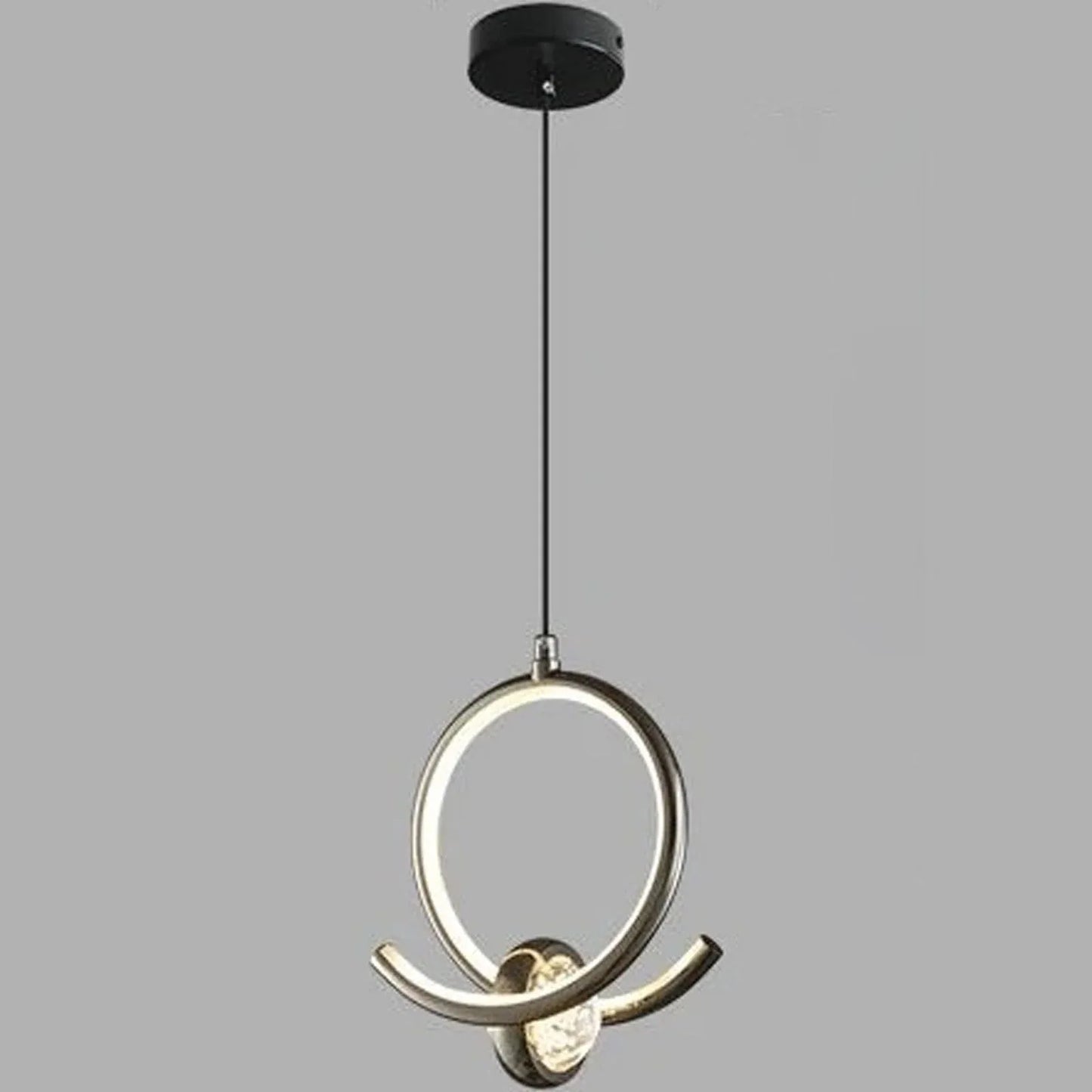 Audara-7-inch Crystal Pendant Light, Decorative Lighting Fixture, Bohemian Style, European Minimalist Style, Suitable for Bedrooms, Hotel Entryways, Kitchen Islands, and Other Scenarios. B