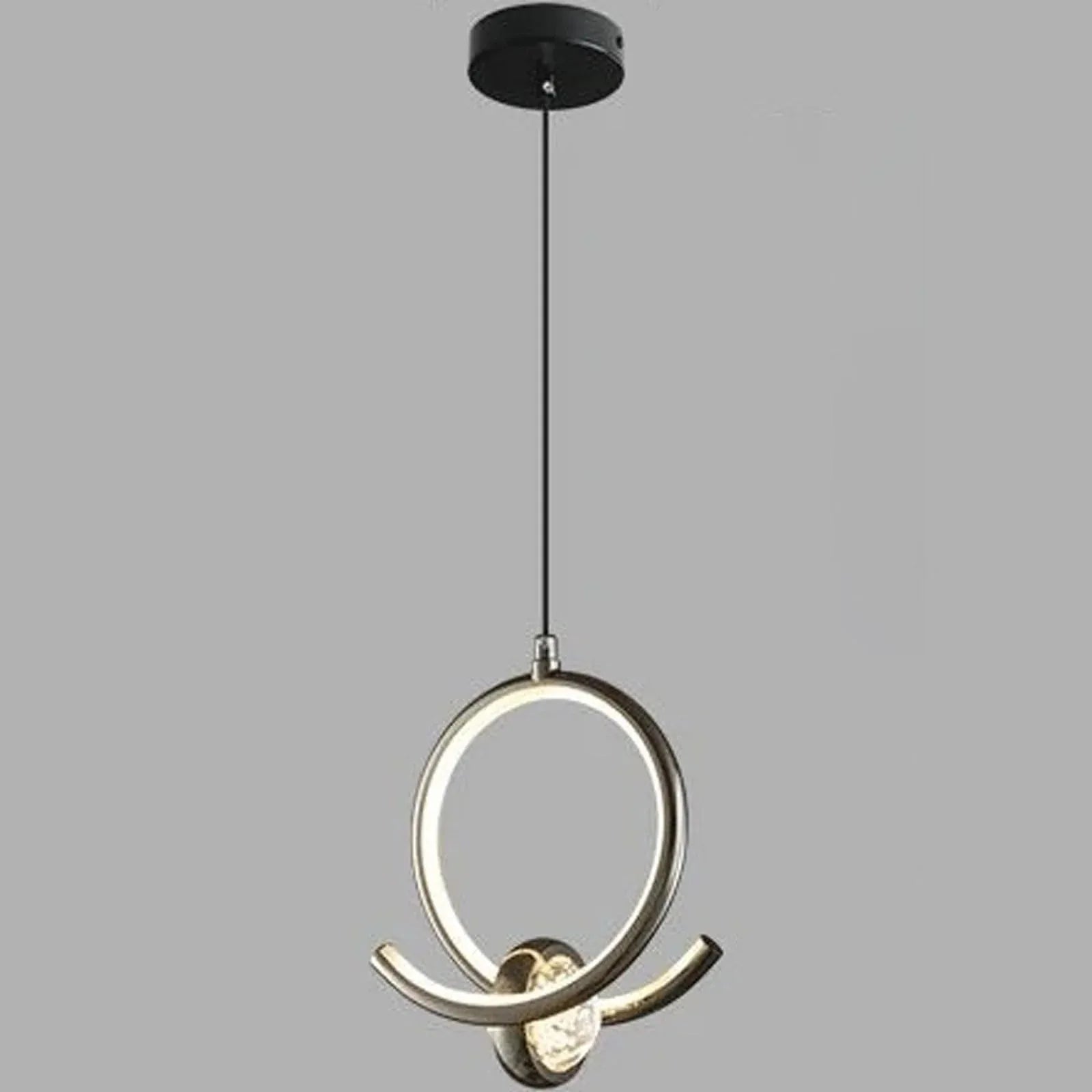 Audara-7-inch Crystal Pendant Light, Decorative Lighting Fixture, Bohemian Style, European Minimalist Style, Suitable for Bedrooms, Hotel Entryways, Kitchen Islands, and Other Scenarios. B