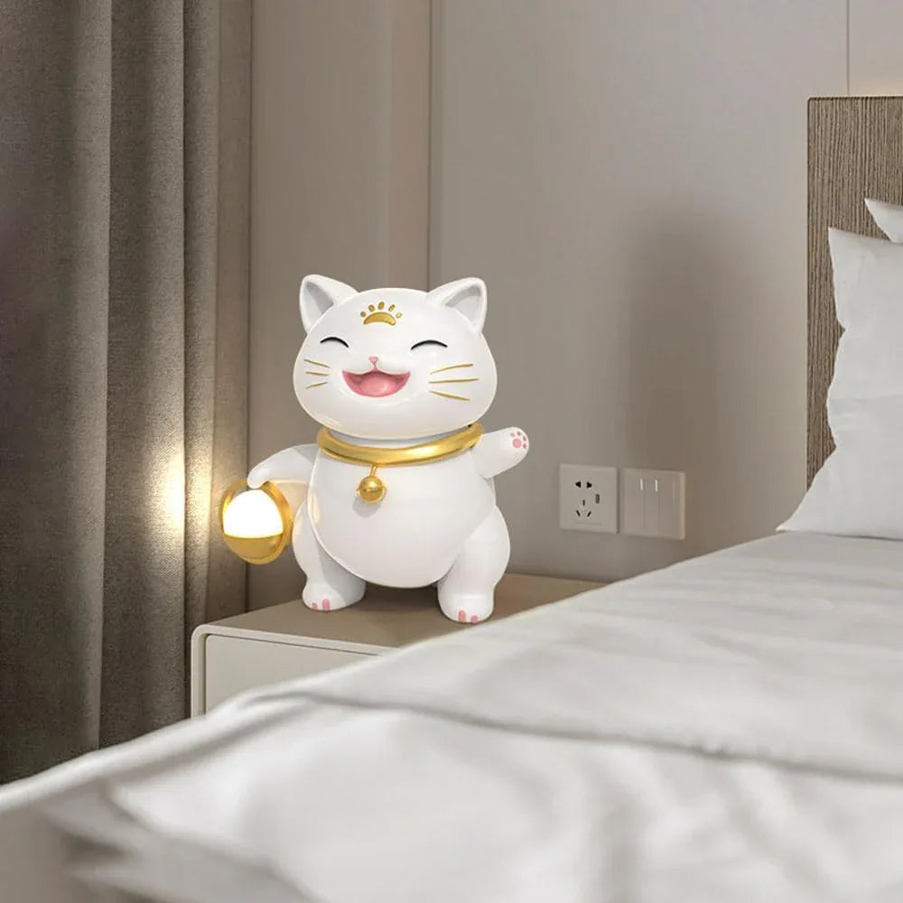 Audara-Modern Simple Entryway Wall Cabinet Bedroom Desk Light Cute Cartoon Metal Resin Desk Lamp Living Room Sofa Bedside Table Lamp Club Library Study Office Lighting Fixture