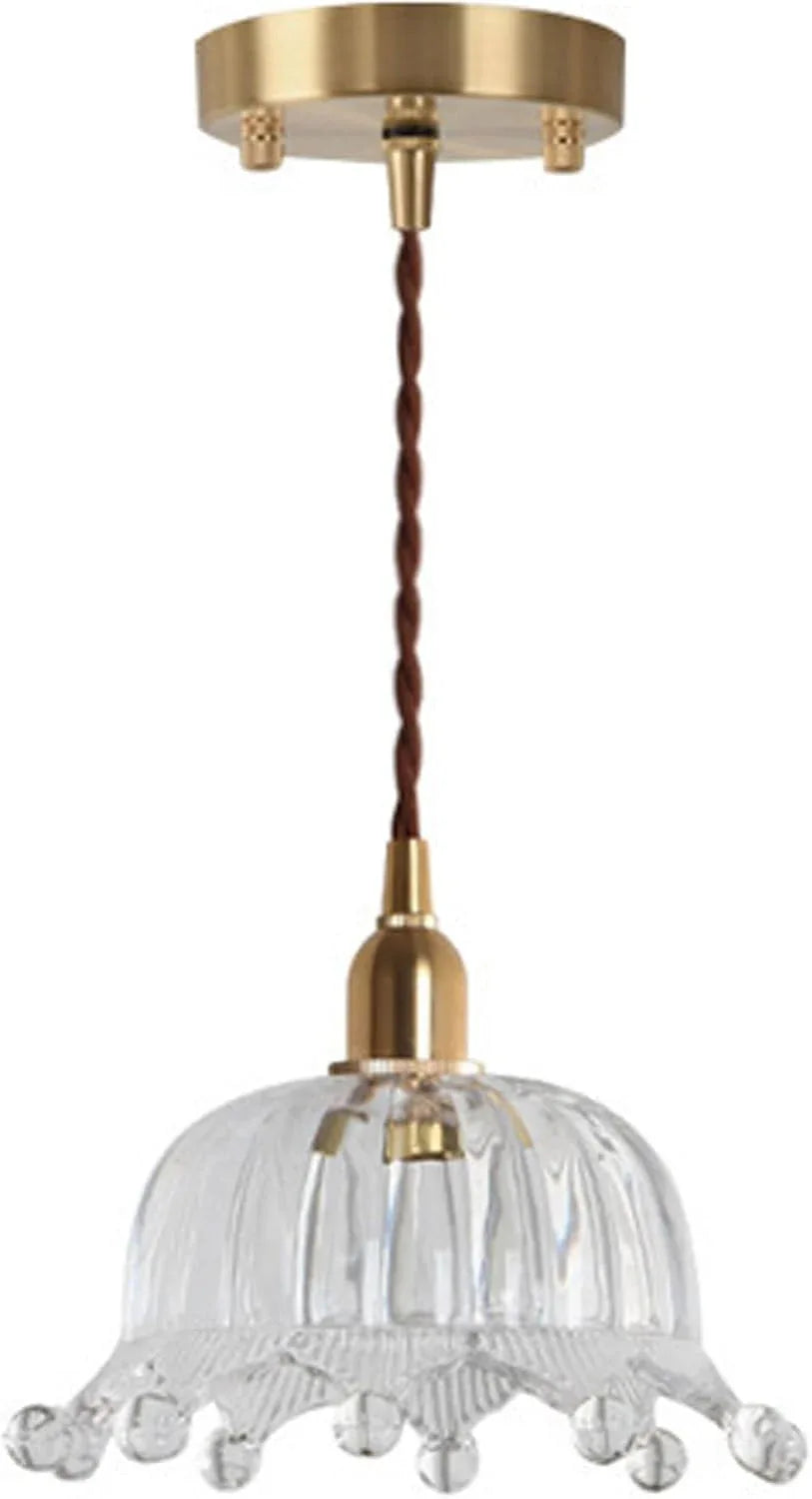 Audara-Crystal Pendant Light, 6-inch, Modern and Luxurious Style, Suitable for Lighting in Various Places Such As Bedrooms, Hotels, Restaurants, and Kitchen Islands.