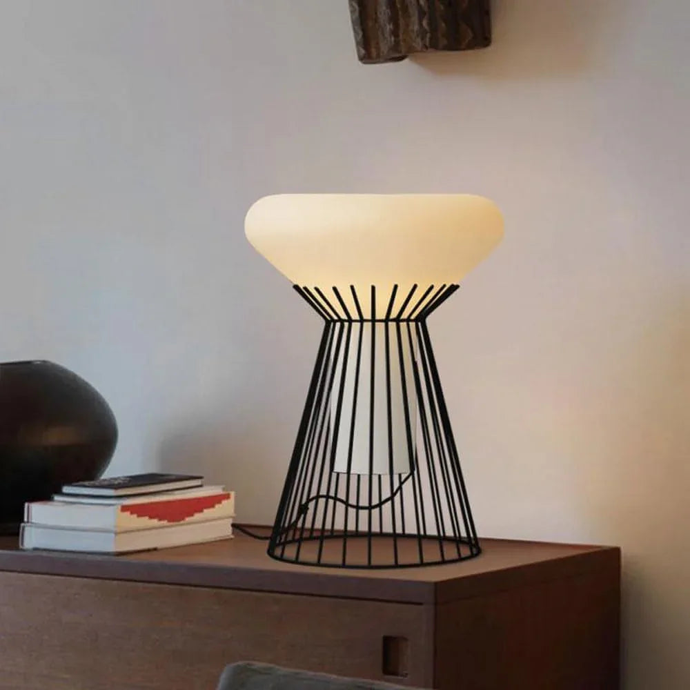 Audara-Luxury Office Hotel Desk Light Modern Simple Glass Stainless Steel Desk Lamp Villa Farmhouse Countryside B&B Table Lamp Model House Living Room Bedroom Study Room Lighting Fixture