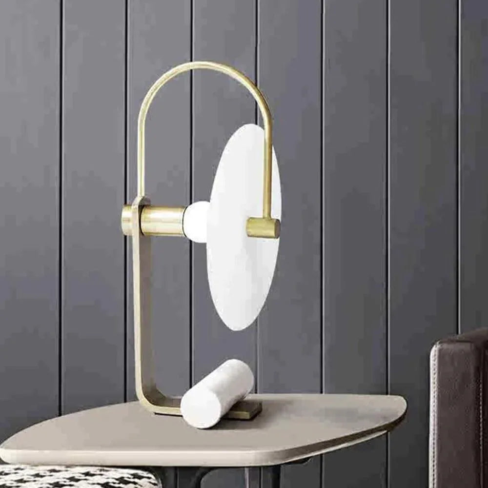Audara-Scandinavian Simple Model House Designer Desk Light Creative High-end Marble Desk Lamp Mall Hotel Front Desk Showroom Lighting Fixture Bedroom Study Living Room Table Lamp