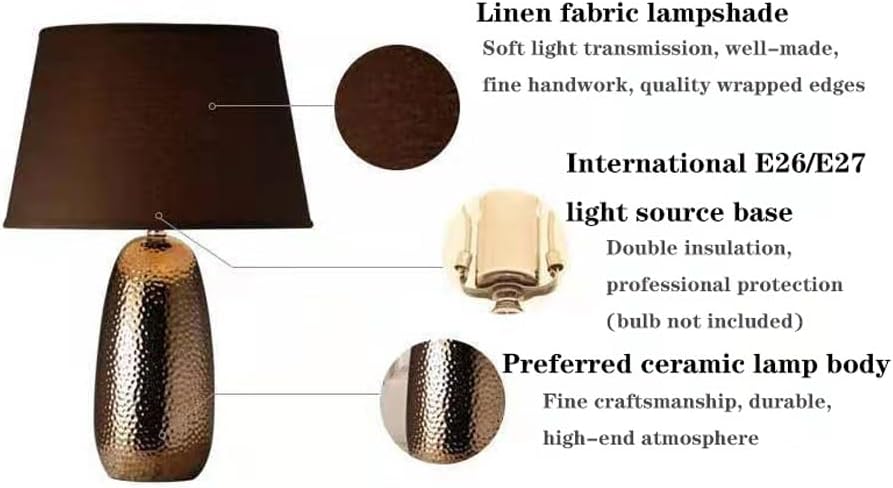 Audara-Modern American Sample Room Bedroom Desk Light Living Room Sofa Beside Office Desk Lamp Apartment Villa Restaurant Coffee Shop Decorative Table Lamp Simple Luxury Fabric Ceramic Lighting Fixture