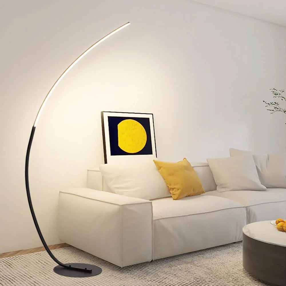 Audara-Remote Control Dimmer Multicolour Ambience LED Floor Lamp Sofa Foot Bedroom Bed Standing Lamp Villa Restaurant Gaming Room Decoration Lighting Fixture